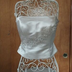 Bill Levkoff Satin Corset Top